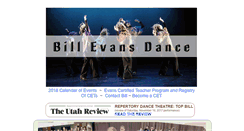 Desktop Screenshot of billevansdance.org